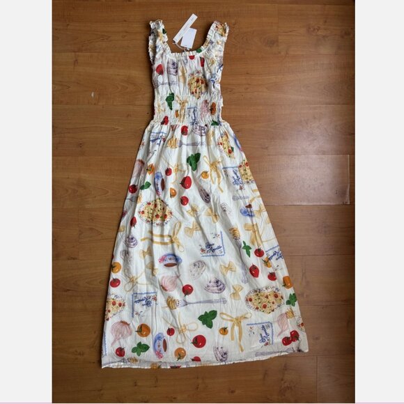 Lisa Says Gah Annie Buon Appetito Maxi Dress Womens M NWT - Picture 3 of 9